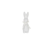 Lapin avec noeud Blanc S